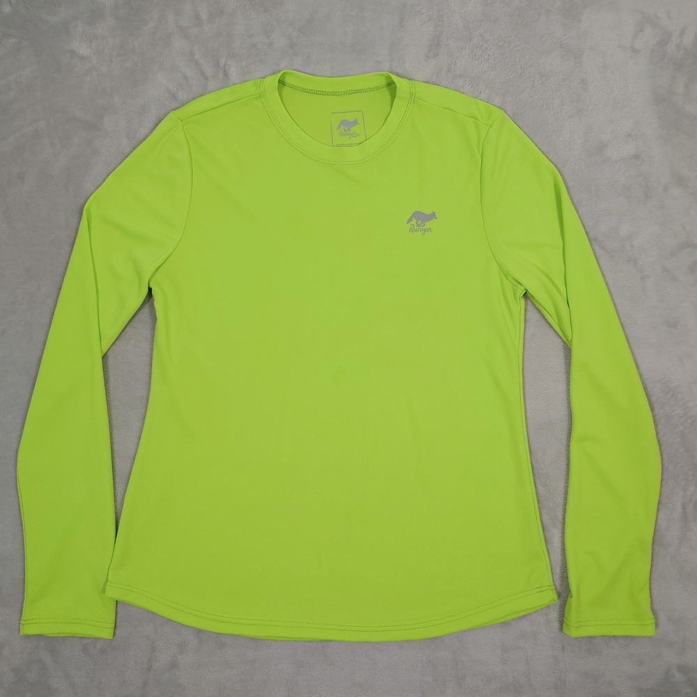 Runyon Long Sleeve Tech Training Shirt 2.0 Women L Men S Made in USA Neon Yellow